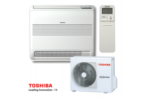 Šilumos siurblys Oras-oras Toshiba grindinis UFV BI-Flow Inverter RAS-10J2AVSG-E1+RAS-B10J2FVG-E1 Šildymo galia 3,2 kW, Šaldymo galia 2,5 kW Freonas R32 